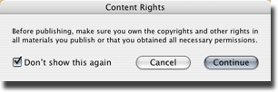 Content Rights Window